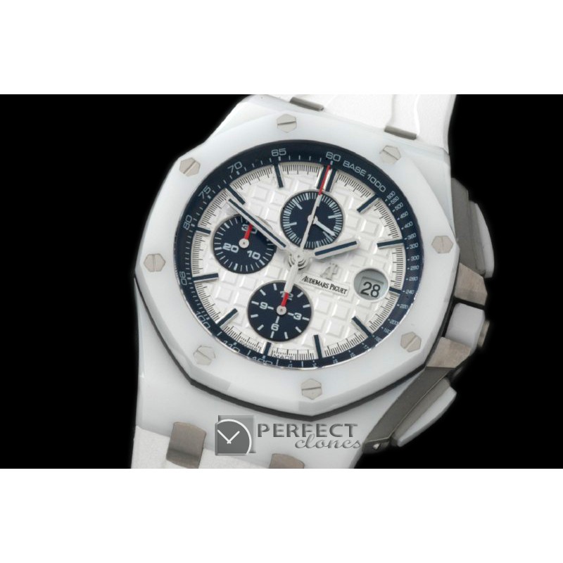 AAP00143 2014 Royal Oak Chronograph CER/RU Wht A-3126 Sec@12