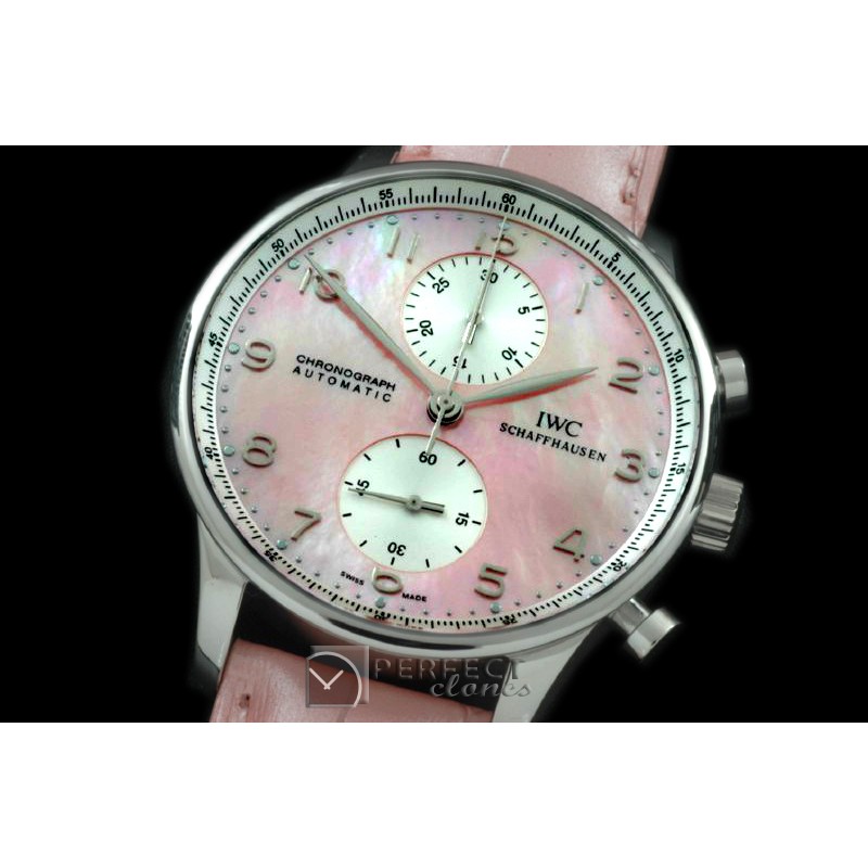 IWPG00098 Portuguese Chrono SS/LE MOP Pink A-775New Improved
