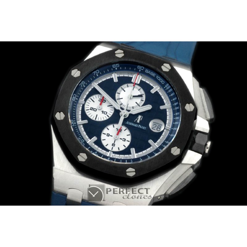 AAP00105R 2011 Royal Oak Chronograph SS/RU Blue A-3126 Sec@12