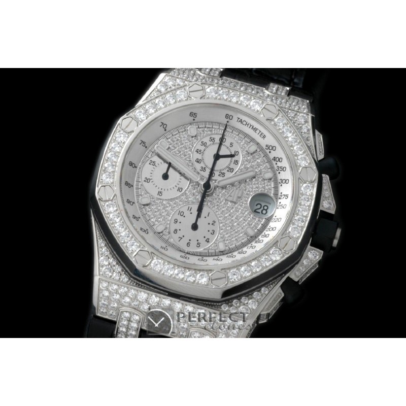 AAP10888 Royal Oak Chrono SS/LE Platinium Bling A-3126