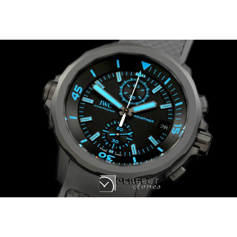 IWAQT20015 2013 Aquatimer PVD/RU Black/Blue Jap Quartz