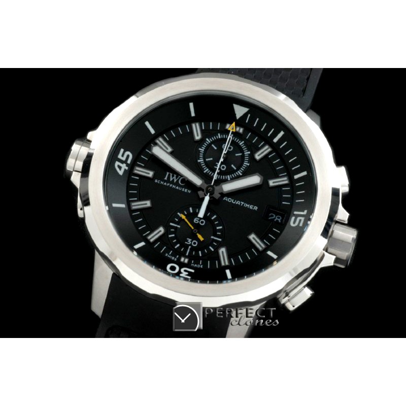 IWAQT20003 2013 Aquatimer SS/RU Black Jap Quartz