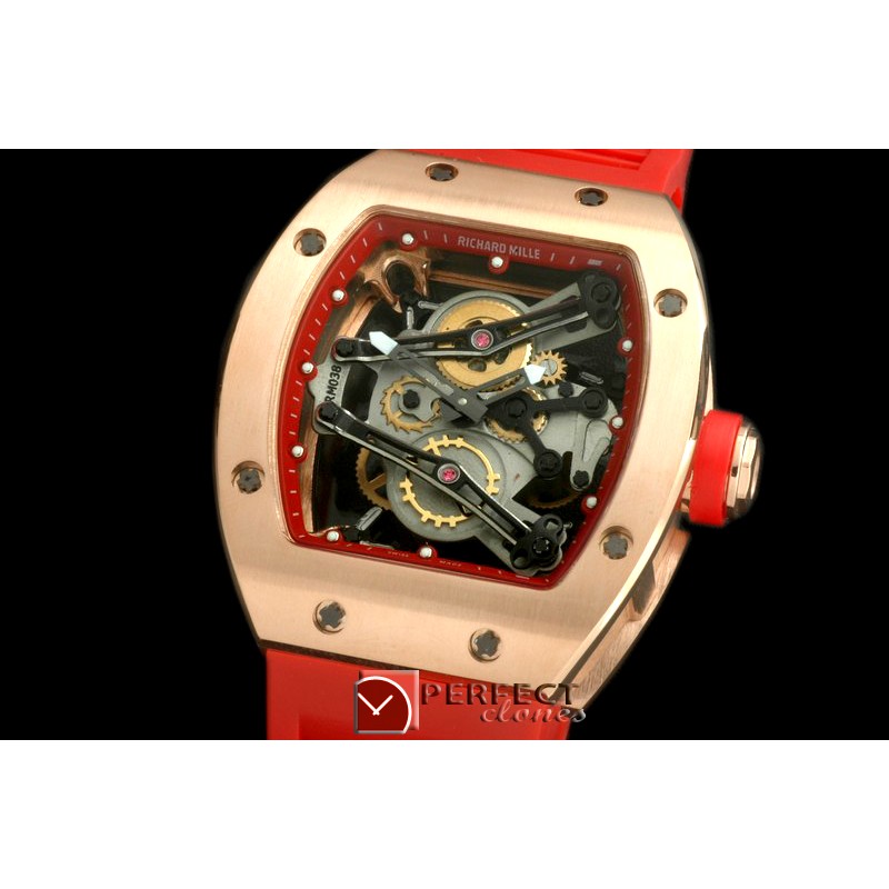 RM038-113 Bubba Watson Tourbillon RG/RU Red Swiss Qtz