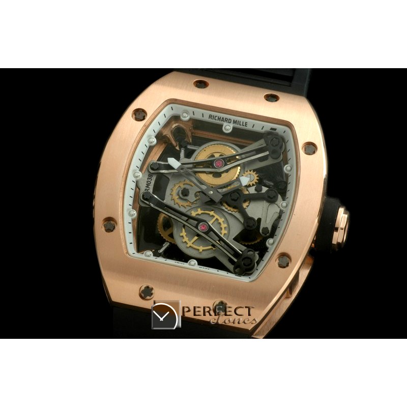 RM038-111 Bubba Watson Tourbillon RG/RU White Swiss Qtz