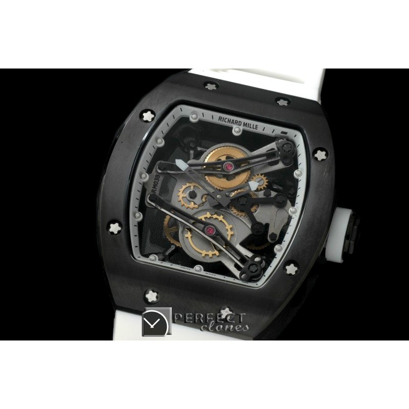 RM038-106 Bubba Watson Tourbillon PVD/RU White Swiss Qtz