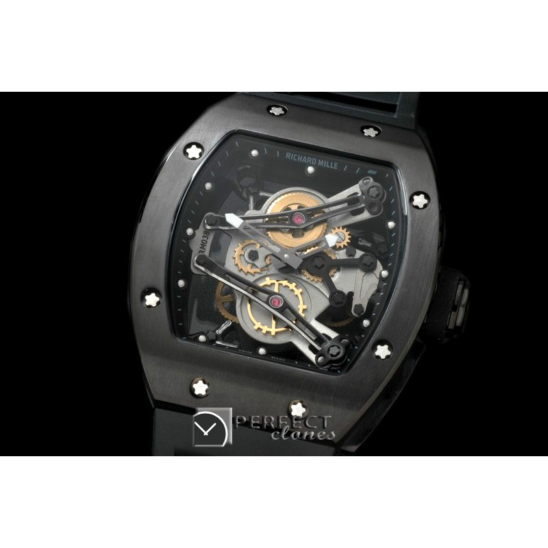 RM038-107 Bubba Watson Tourbillon PVD/RU Black Swiss Qtz