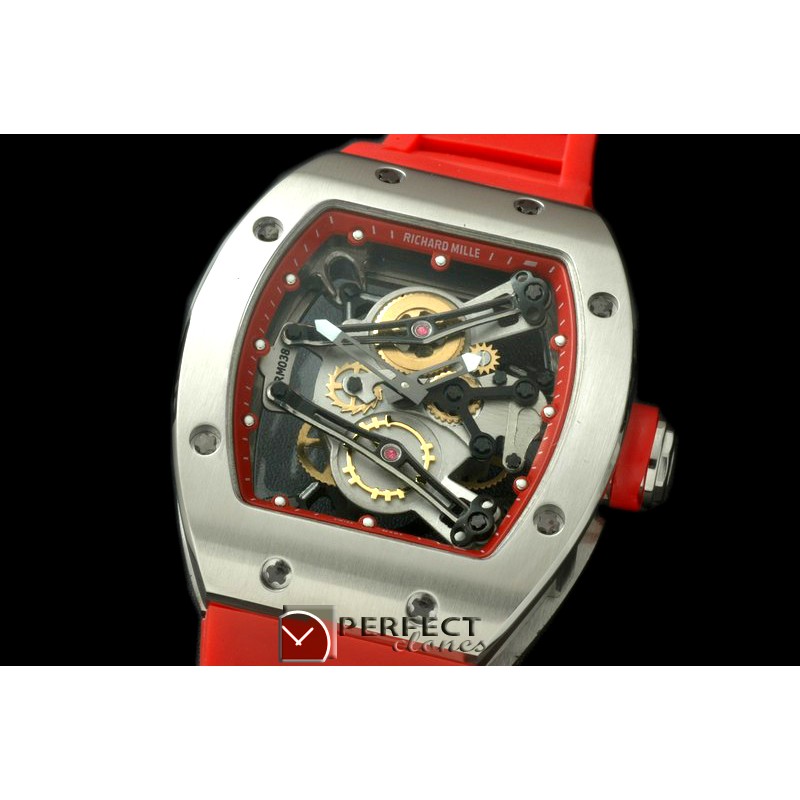 RM038-103 Bubba Watson Tourbillon SS/RU Red Swiss Qtz