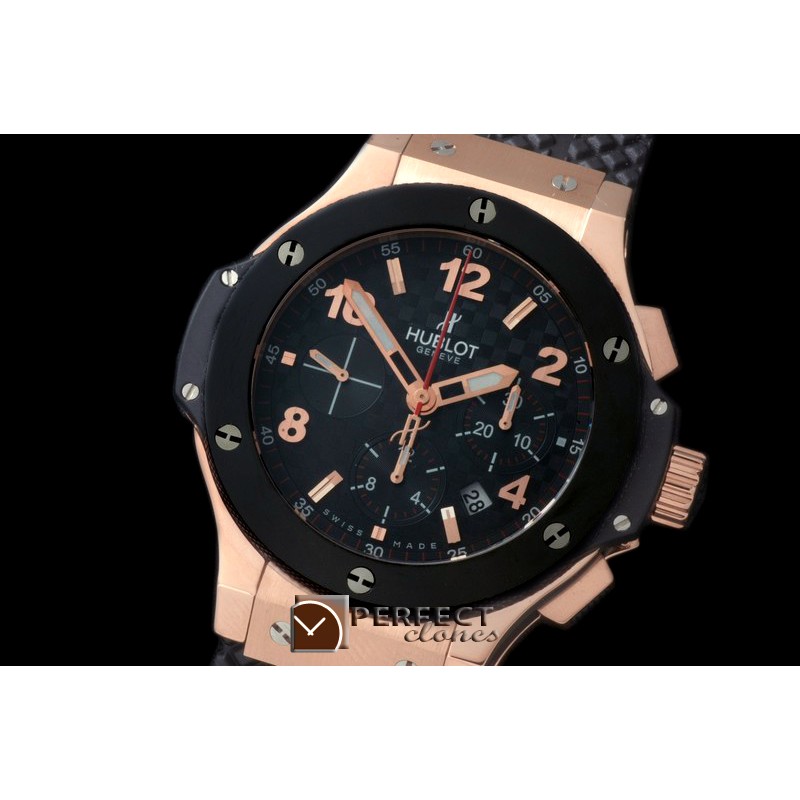 HB41-126 Big Bang Chrono 41mm RG/RU CF Black A-7750 Sec@3