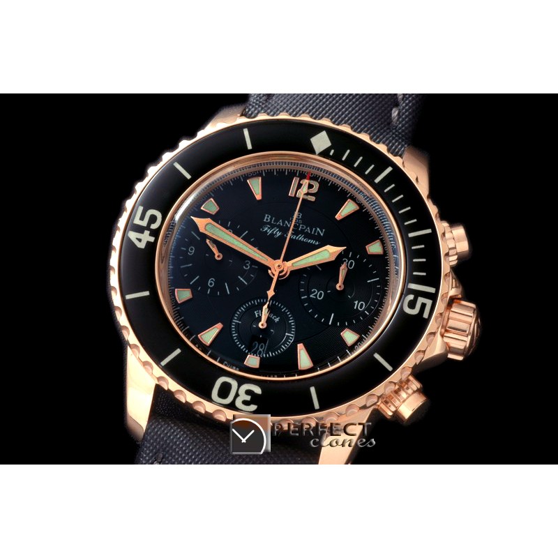 BP00036 5Fathoms Chrono RG/NY Black A-7750