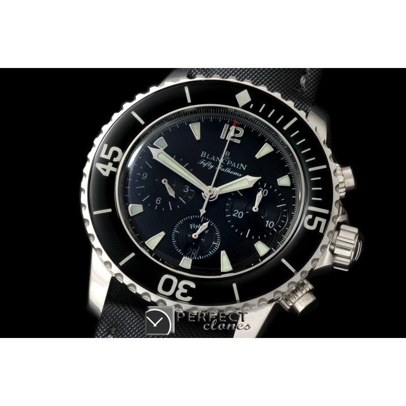 BP00031 5Fathoms Chrono SS/NY Black A-7750