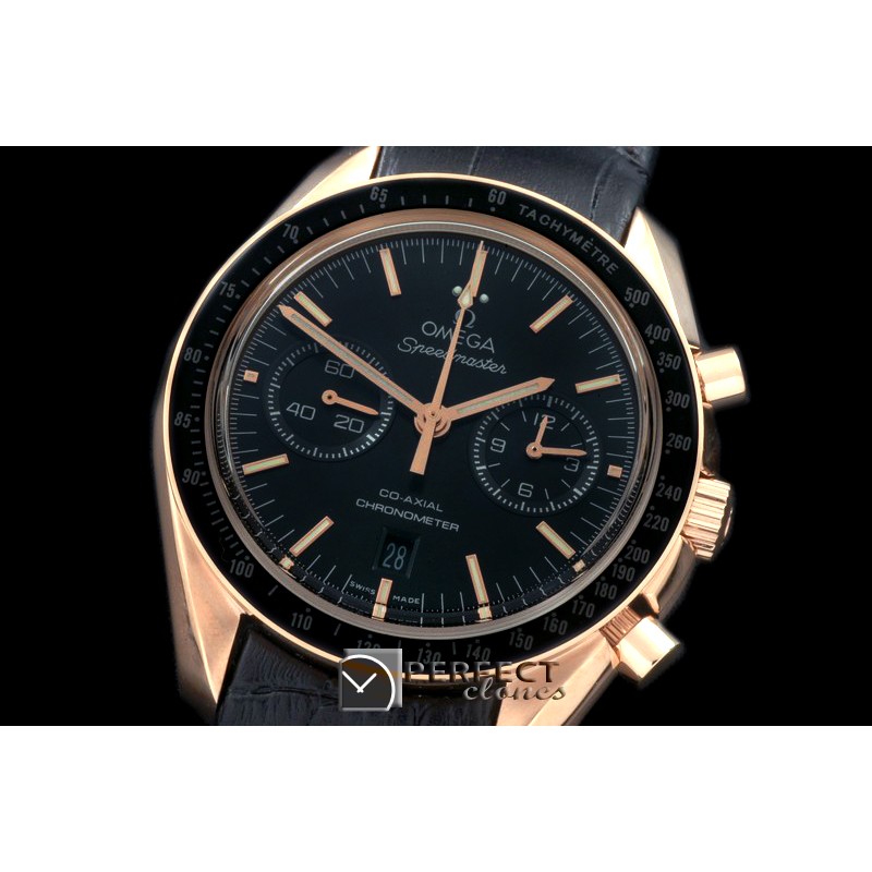 OMSP00087 Speedmaster Moon Watch RG/LE Black Stick A-7750