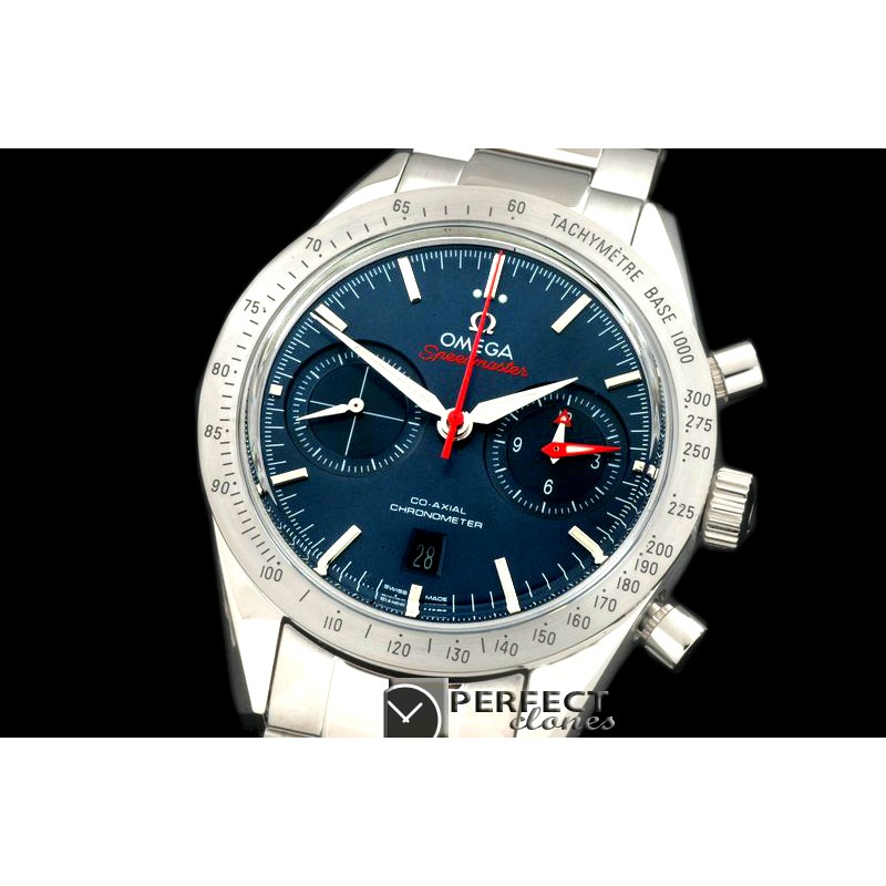 OMSP00072S Speedmaster Moon Watch SS/SS Blue Stick A-7750