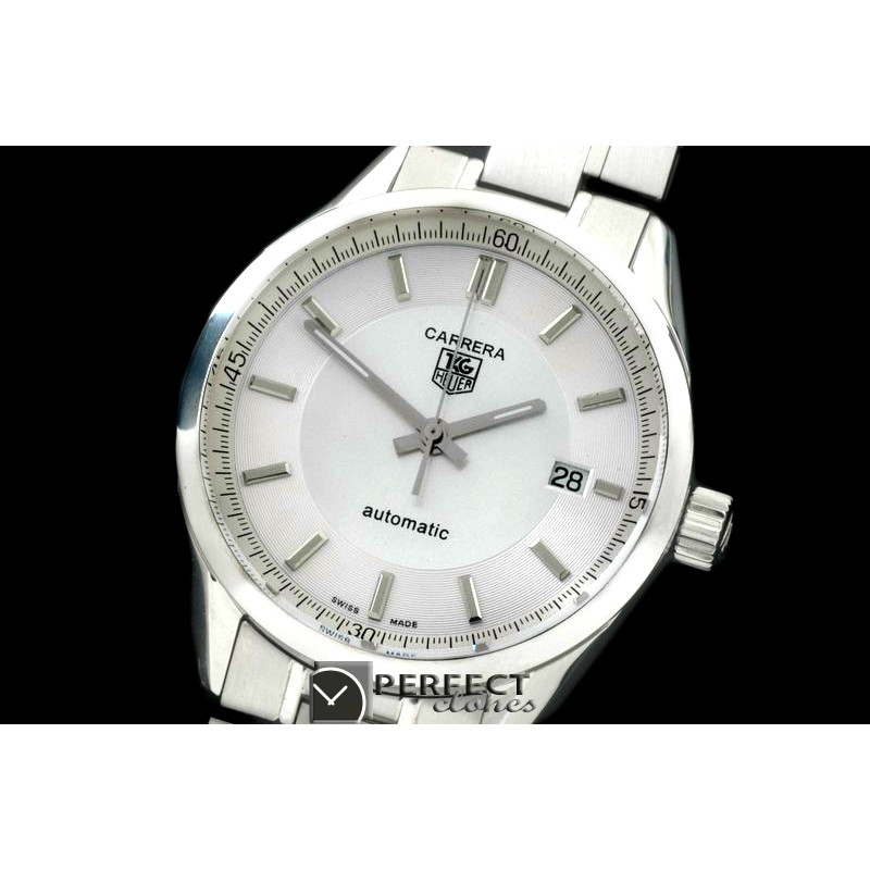 TG10043 Carrera Automatic Men SS/SS White Asian 2824-2