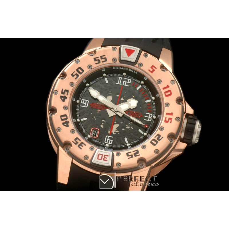RM028-111 RG/RU Black Asian 7751 Decorated