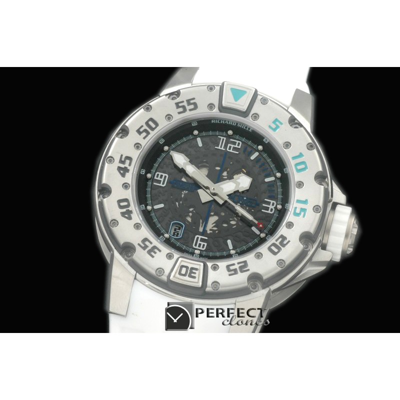 RM028-102 SS/RU Black Asian 7751 Decorated