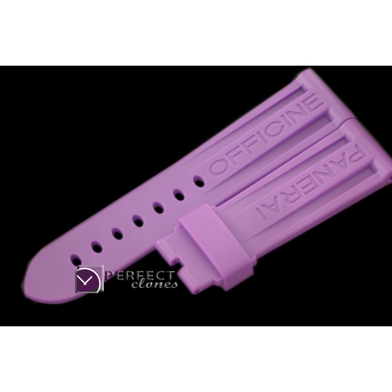 PNA00031 24/22 Purple Rubber Strap for 44mm Pams