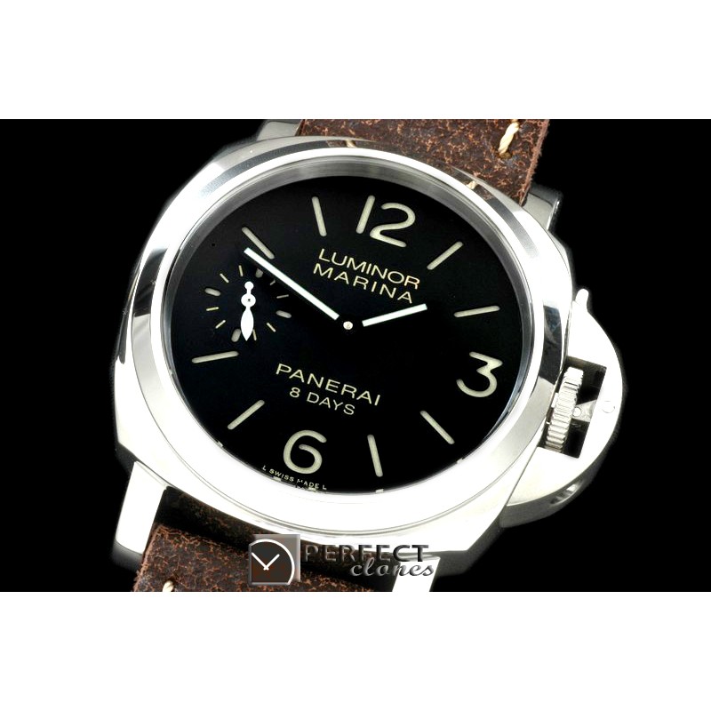 PN510P01 Pam 51P 8 Days SS/LE Black P-3000/5000