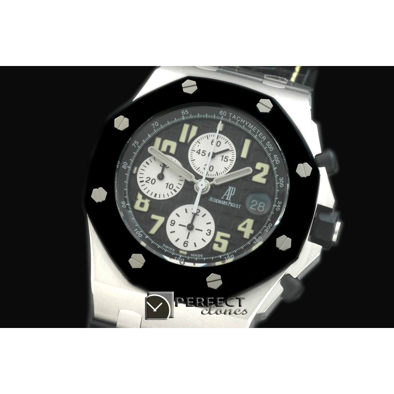 AAP10009 Royal Oak Chrono SS/RU Black R-Clad A-7750