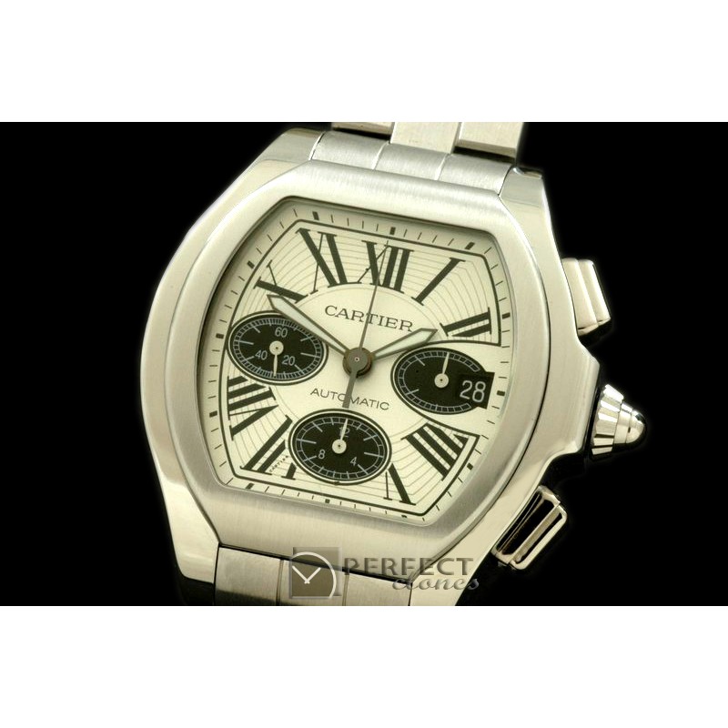 CARR00001 XXL Roadster Chrono SS/SS White 7753