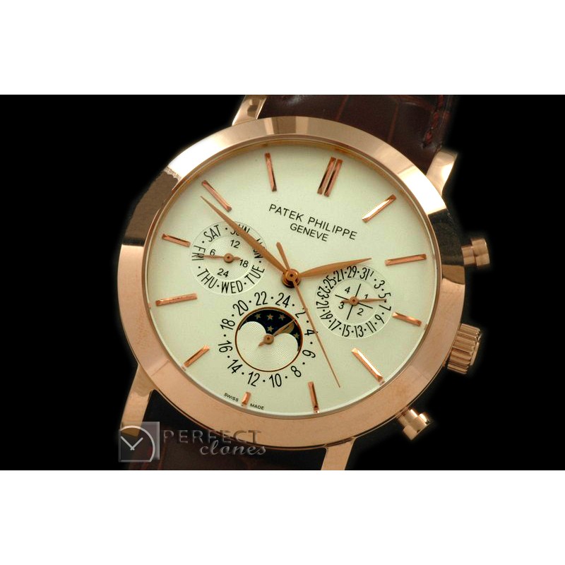 PPCA10036 Classic Perpetual Calendar RG/LE White Sticks Asian 28