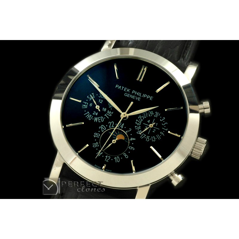 PPCA10032 Classic Perpetual Calendar SS/LE Black Sticks Asian 28