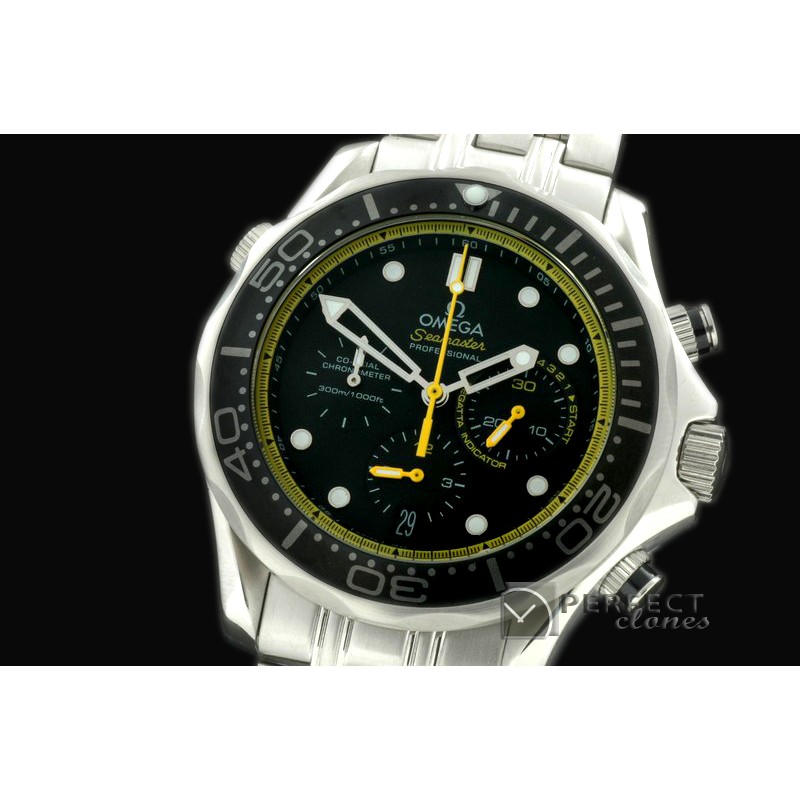 OMSE20102 Diver Pro 300M Chrono SS/SS Blk/Ylw Jap Qtz