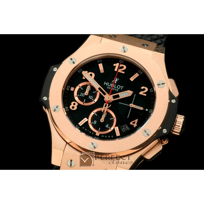 HB41-122 Big Bang Chrono 41mm RG/RU Black A-775Sec@3