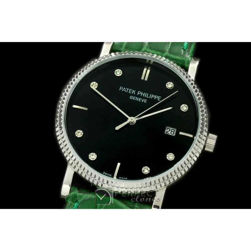 PP03007 3919 Calatstrava SS/LE Black Diam Quartz