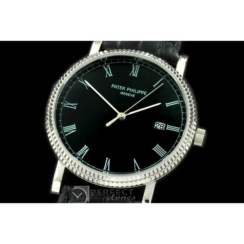 PP03002 3919 Calatstrava SS/LE Black Roman Quartz