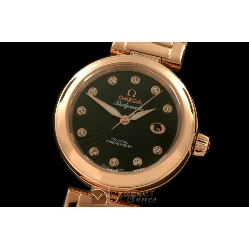 OMDEL00017 Deville Ladymatic RG/RG Black J-9105