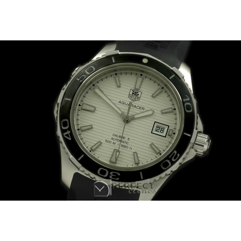 TGAQ00051 Aquaracer Calibre 5 SS/RU White A-282