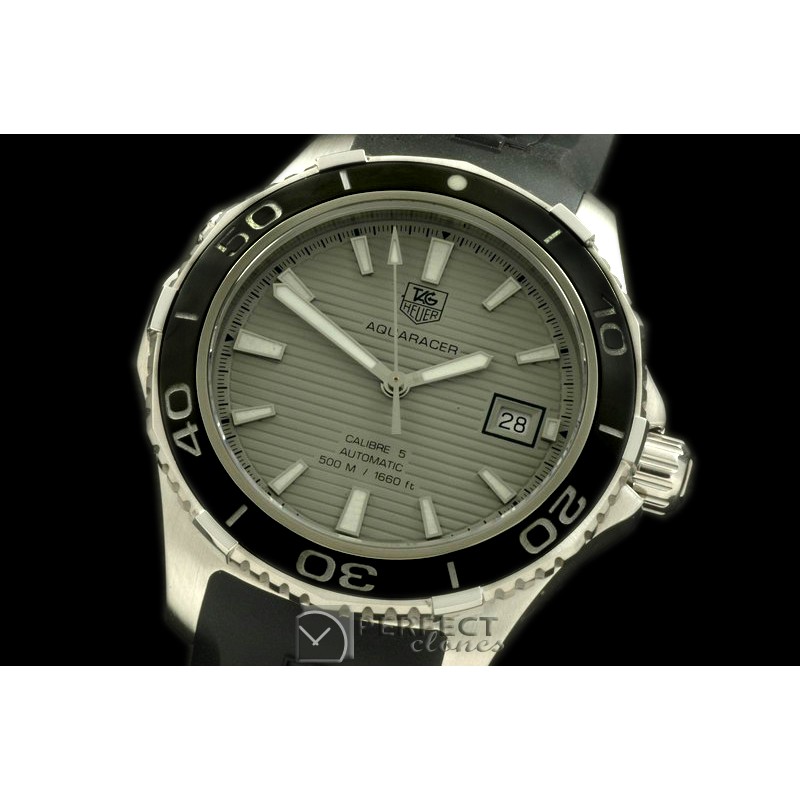 TGAQ00053A Aquaracer Calibre 5 SS/RU Grey SW 20