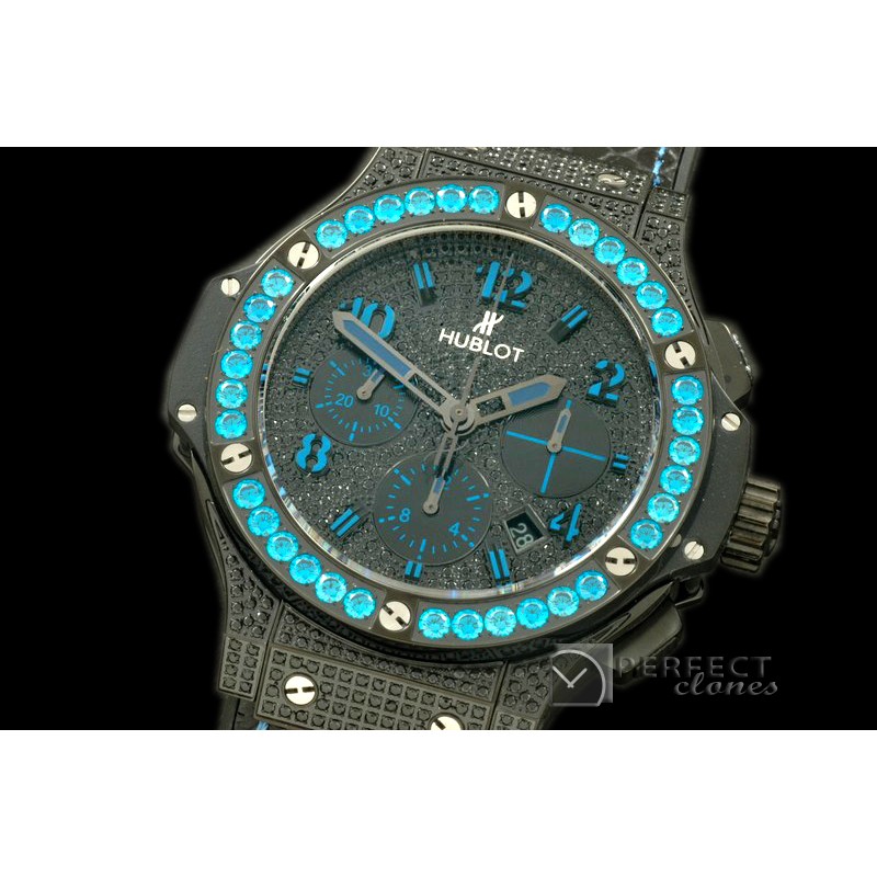 HBBF-104 Big Bang Black Fluo Blue PVD/LE A-7750