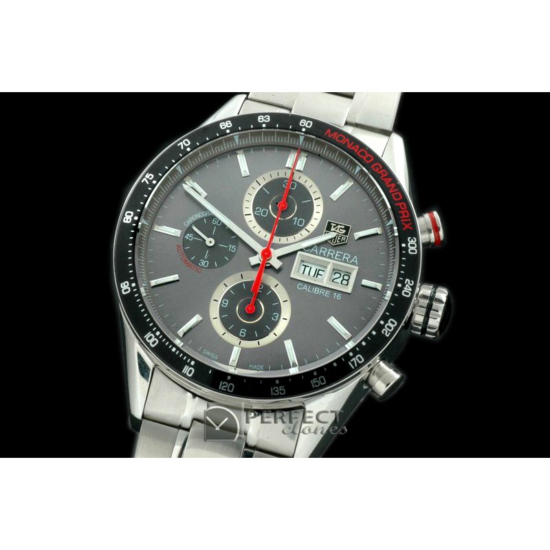 TGCA00129 Carrera 43mm Limited Ed Chrono SS/SS Grey A-7