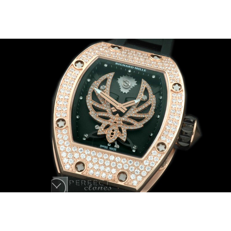 RM051-111D Phoenix Tourbillon RG/RU Skeleton Asian 21J Decor