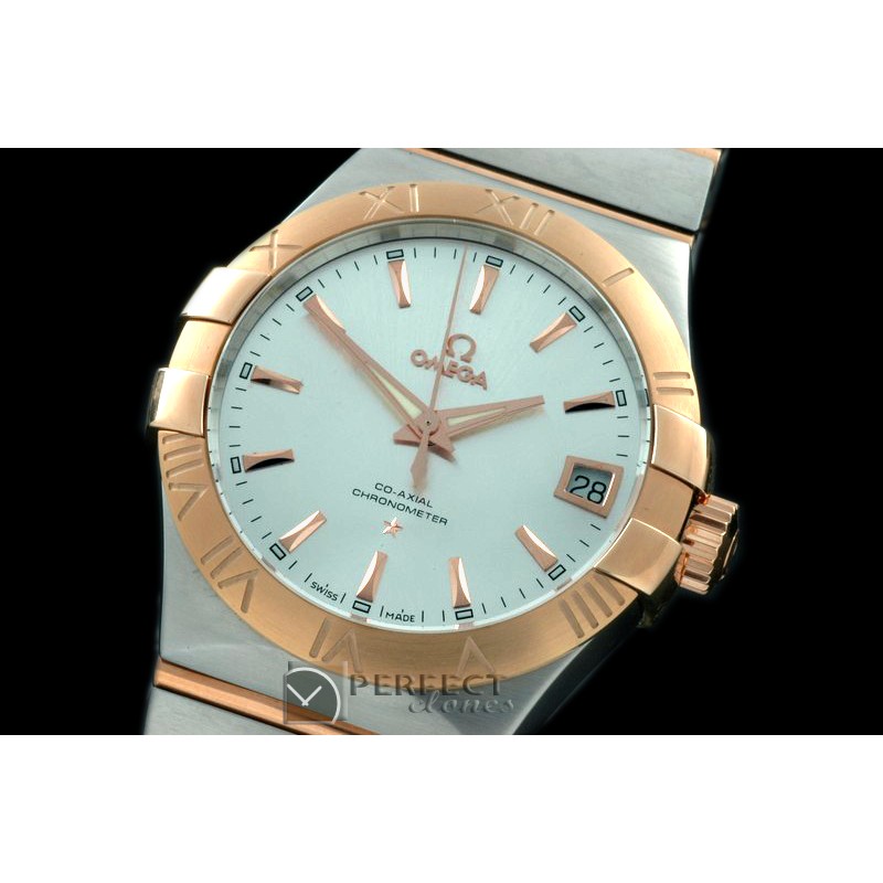 OMCO00051 Double Eagle Men Auto SS/RG Silver Miyota 9105