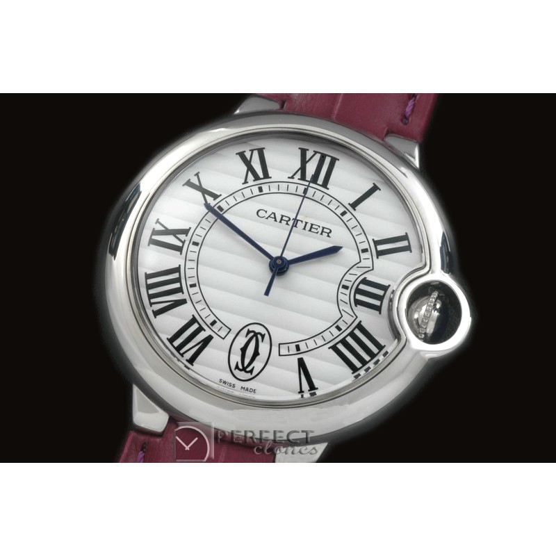 CARBA-MID-02L Ballon De Cartier Mid SS/LE White Roman Miyota