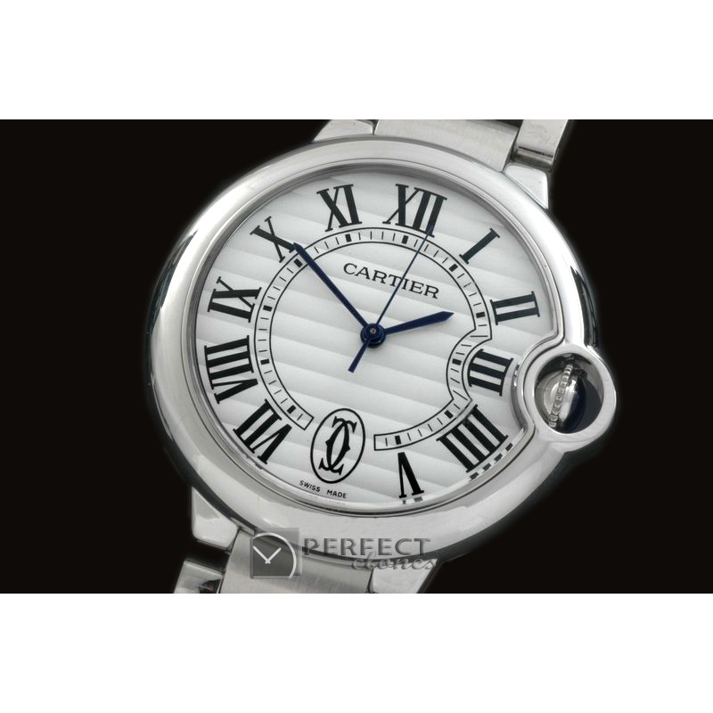CARBA-MID-02 Ballon De Cartier Mid SS/SS White Roman Miyota