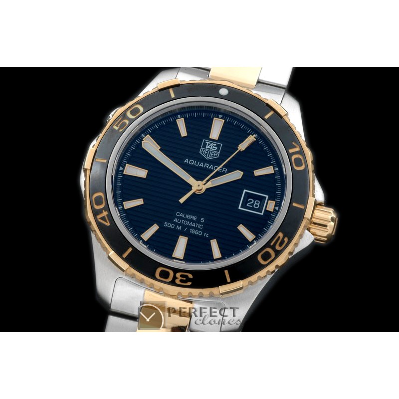 TGAQ00067 Aquaracer Calibre 5 SS/YG Black A-282