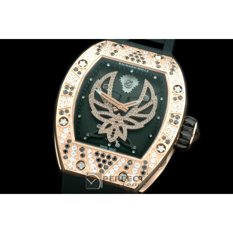 RM051-112D Phoenix Tourbillon RG/RU Skeleton Asian 21J Decor