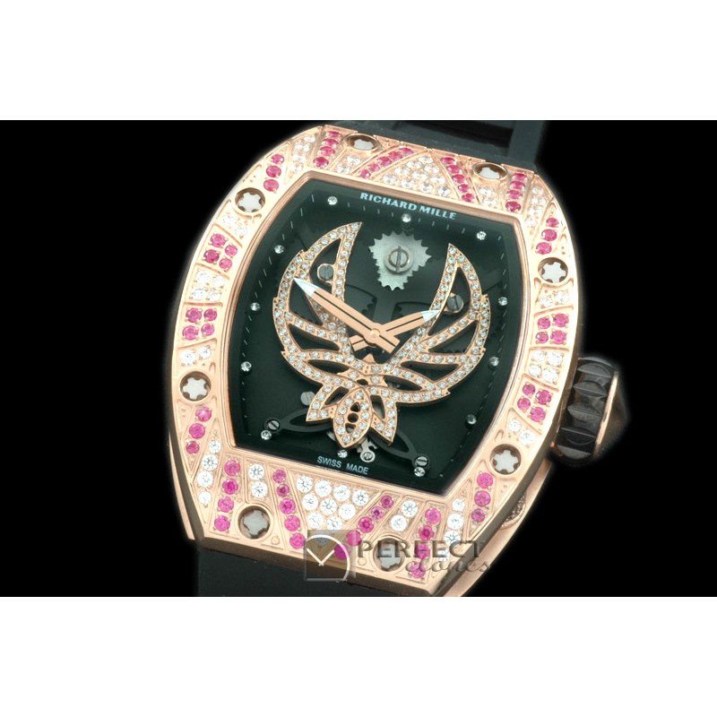 RM051-113D Phoenix Tourbillon RG/RU Skeleton Asian 21J Decor