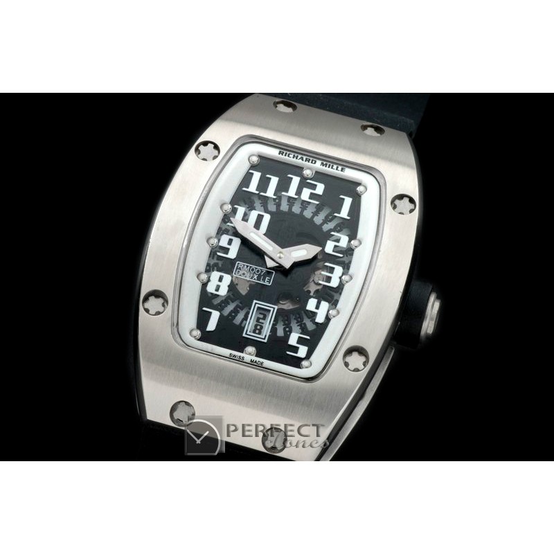 RM007-201 SS/RU Black/White Asian 21J Decorated