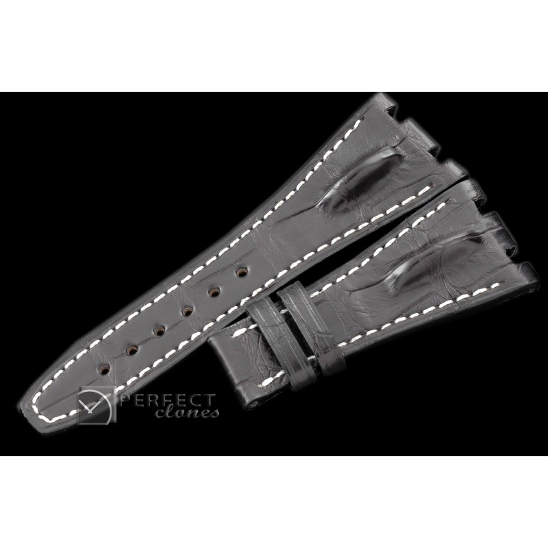 APA00112 Gen Croc Black Horn Back Strap for AP Watches