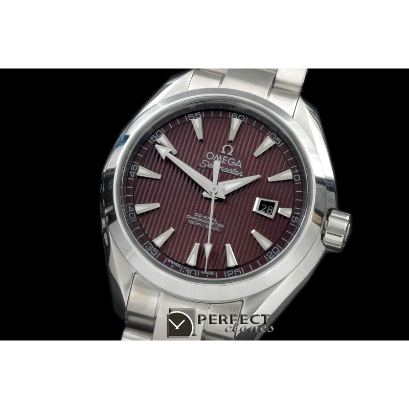 OMAT34-303 Aqua Terra Auto SS/SS Brown Miyota 8205