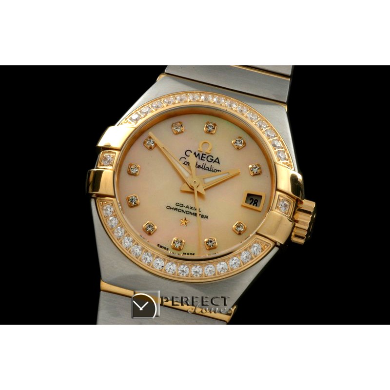 OMCO00708D Double Eagle Ladies Auto SS/YG Gold Diamonds J-Miyota