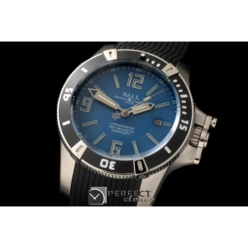 BALL10004 HydrocarbonDate SS/LE Blue J-Miyota 8205