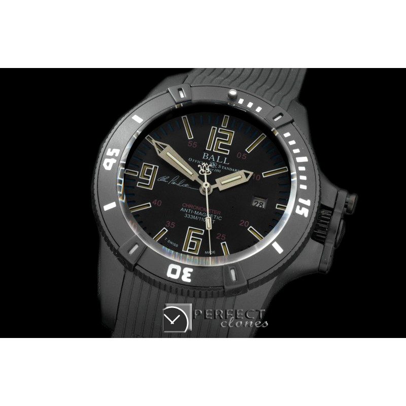 BALL10018 HydrocarbonDate PVD/LE Black J-Miyota 8205
