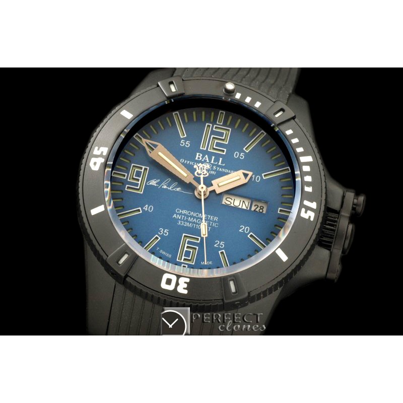 BALL10069 Hydrocarbon DayDate PVD/LE Blue J-Miyota 8205
