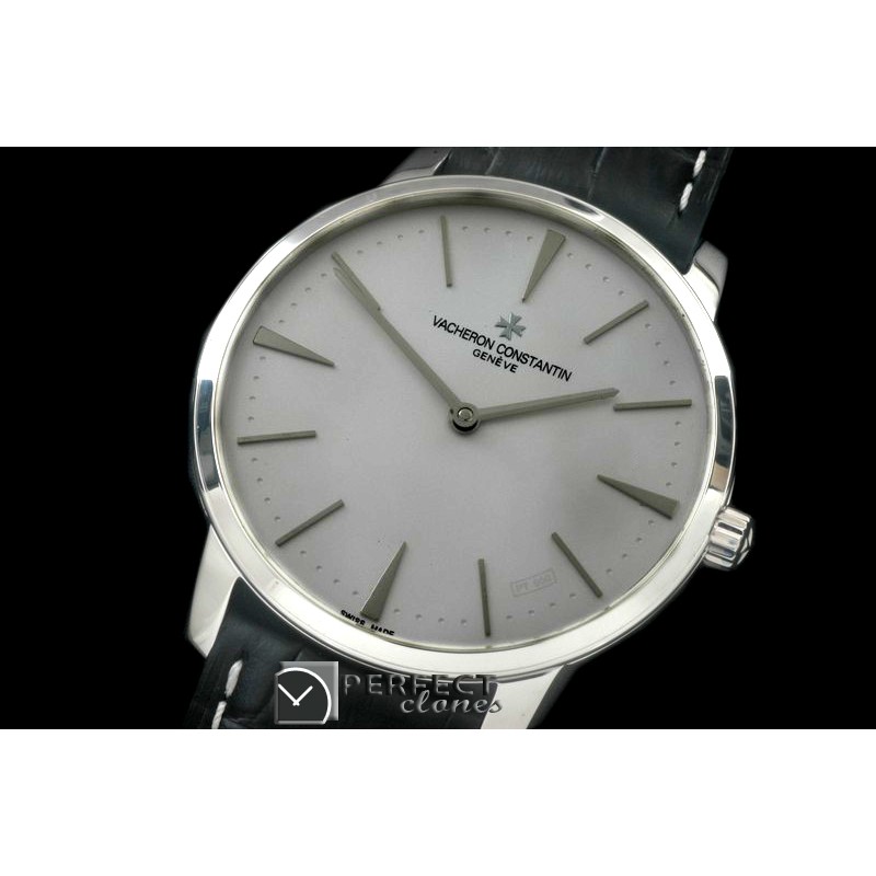 VCP10031 Patrimony SS/LE White Jap Miyota 9015