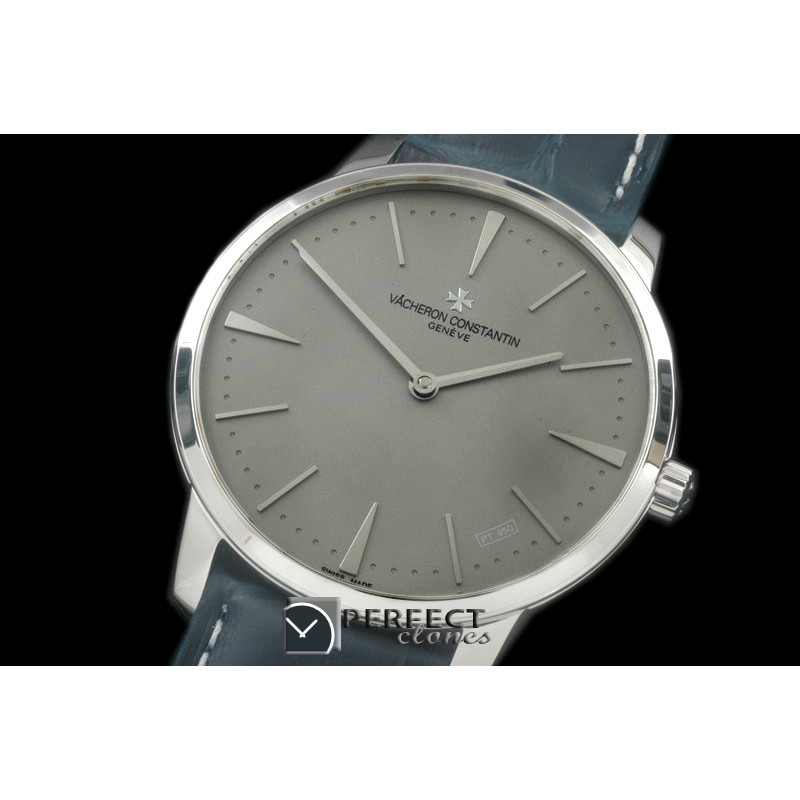 VCP10033 Patrimony SS/LE Grey Jap Miyota 9015